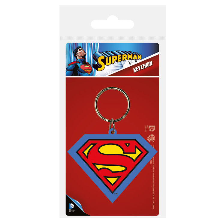 KEYCHAIN CARDED DC COMICS SUPERMAN SHIELD