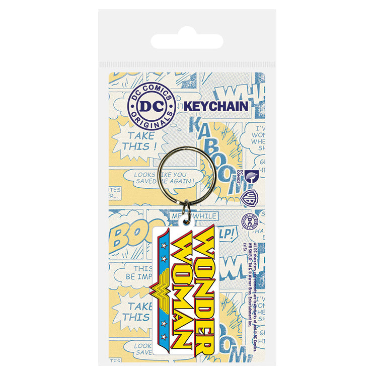 KEYCHAIN CARDED DC COMICS WONDER WOMAN LOGO
