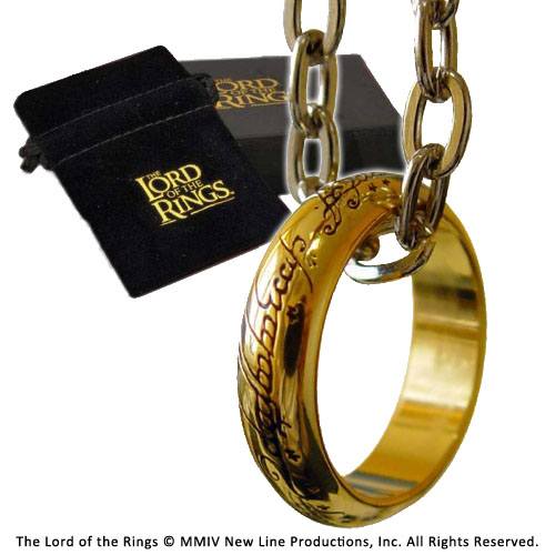 LORD OF THE RINGS THE ONE RING GOLD PLATED