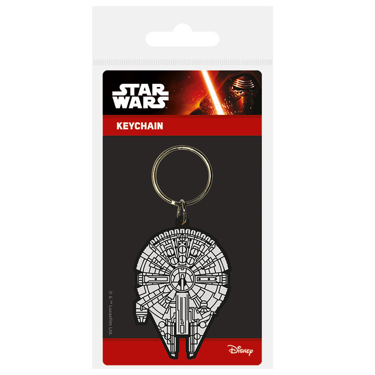 KEYCHAIN CARDED STAR WARS MILLENIUM FALCON