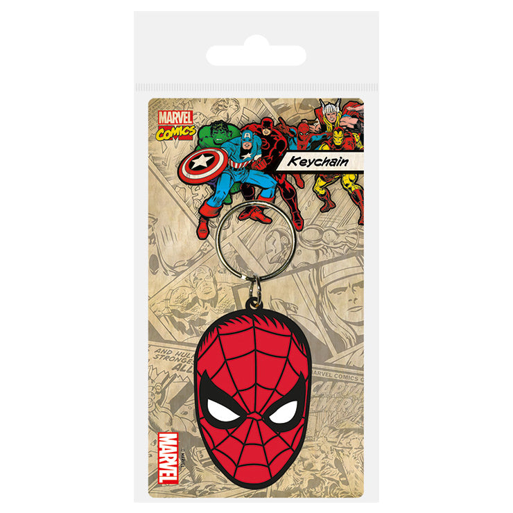 KEYCHAIN CARDED SPIDER-MAN FACE