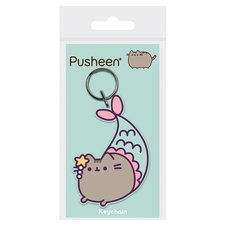 KEYCHAIN CARDED PUSHEEN MERMAID