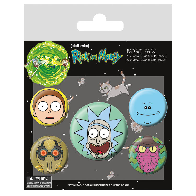 BADGE PACK RICK AND MORTY