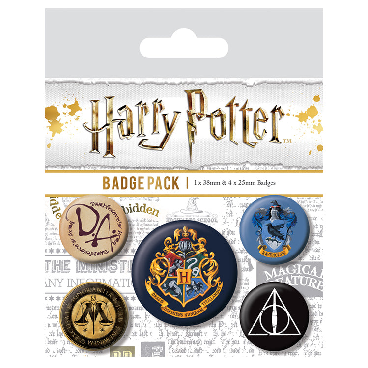 BADGE PACK HARRY POTTER HOGWARTS