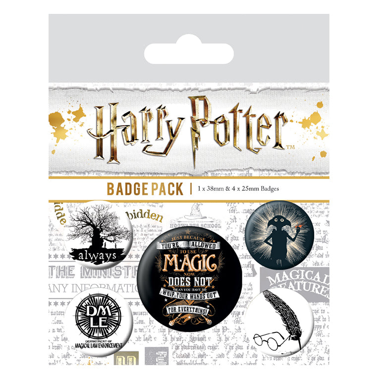 BADGE PACK HARRY POTTER MAGIC