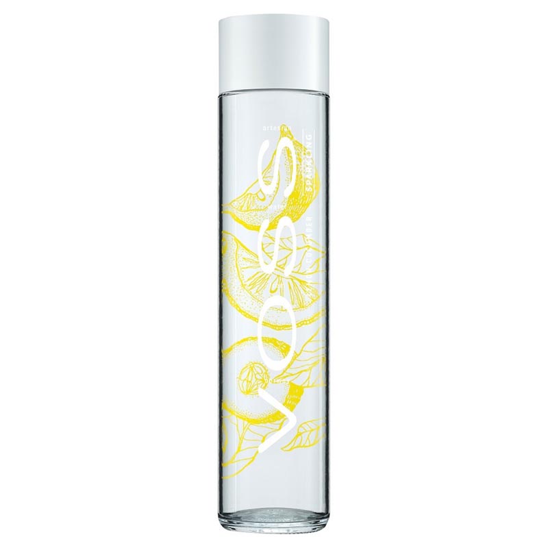 VOSS GLASS BOTTLE SPARKLING WATER LEMON CUCUMBER 375ml