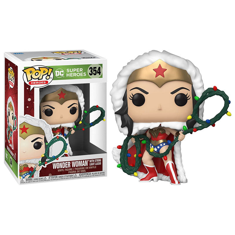 POP! DC HEROES HOLIDAYS WONDER WOMAN WITH STRING LIGHT LASSO no354