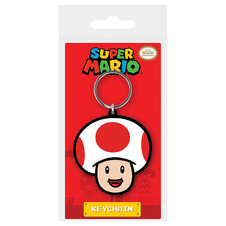 KEYCHAIN CARDED SUPER MARIO TOAD