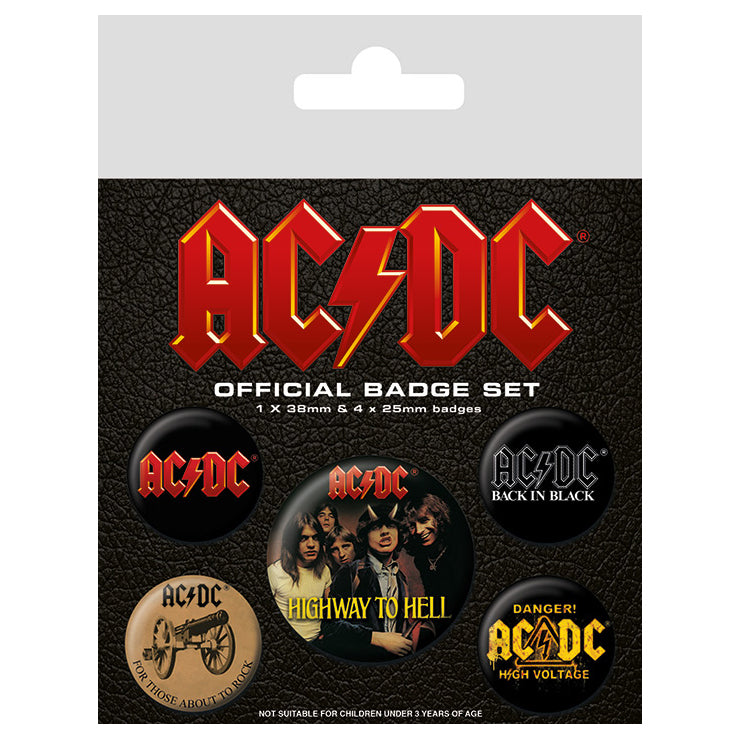 BADGE PACK AC DC HIGHWAY TO HELL