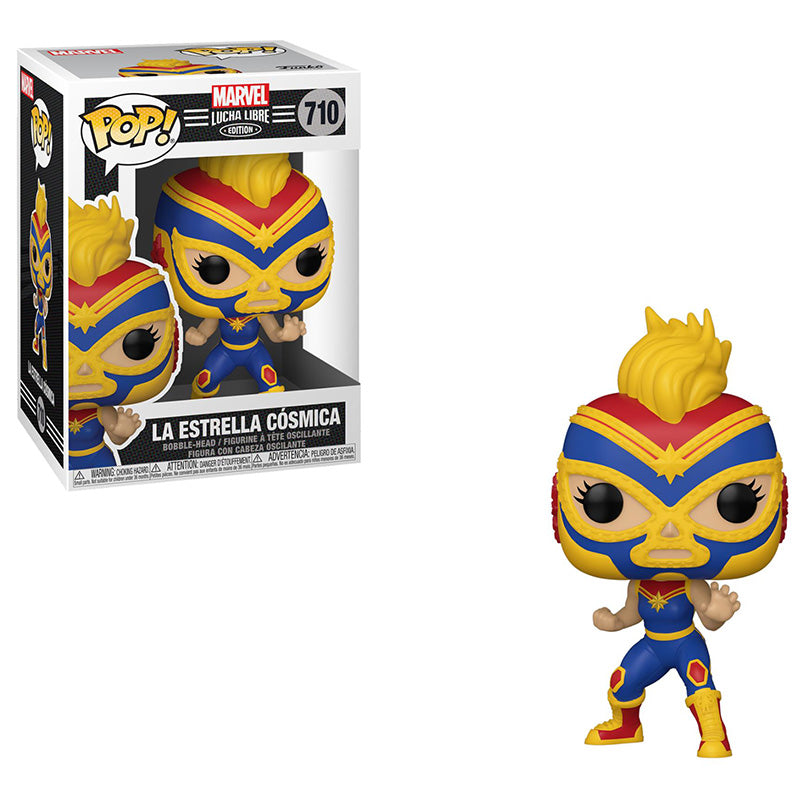 POP! MARVEL LUCHA LIBRE LA ESTRELLA CÓSMICA CAPTAIN MARVEL no710