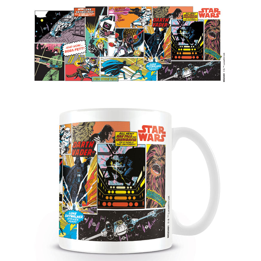 MUG STAR WARS COMIC PANELS