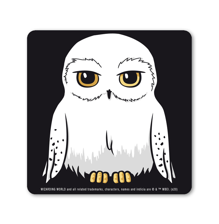 COASTER HARRY POTTER HEDWIG BLACK