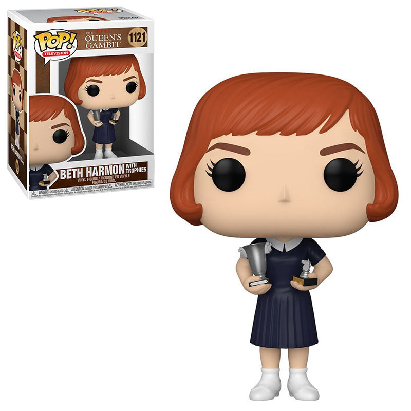 FUNKO POP! TELEVISION QUEEN’S GAMBIT BETH HARMON WITH TROPHIES no1121