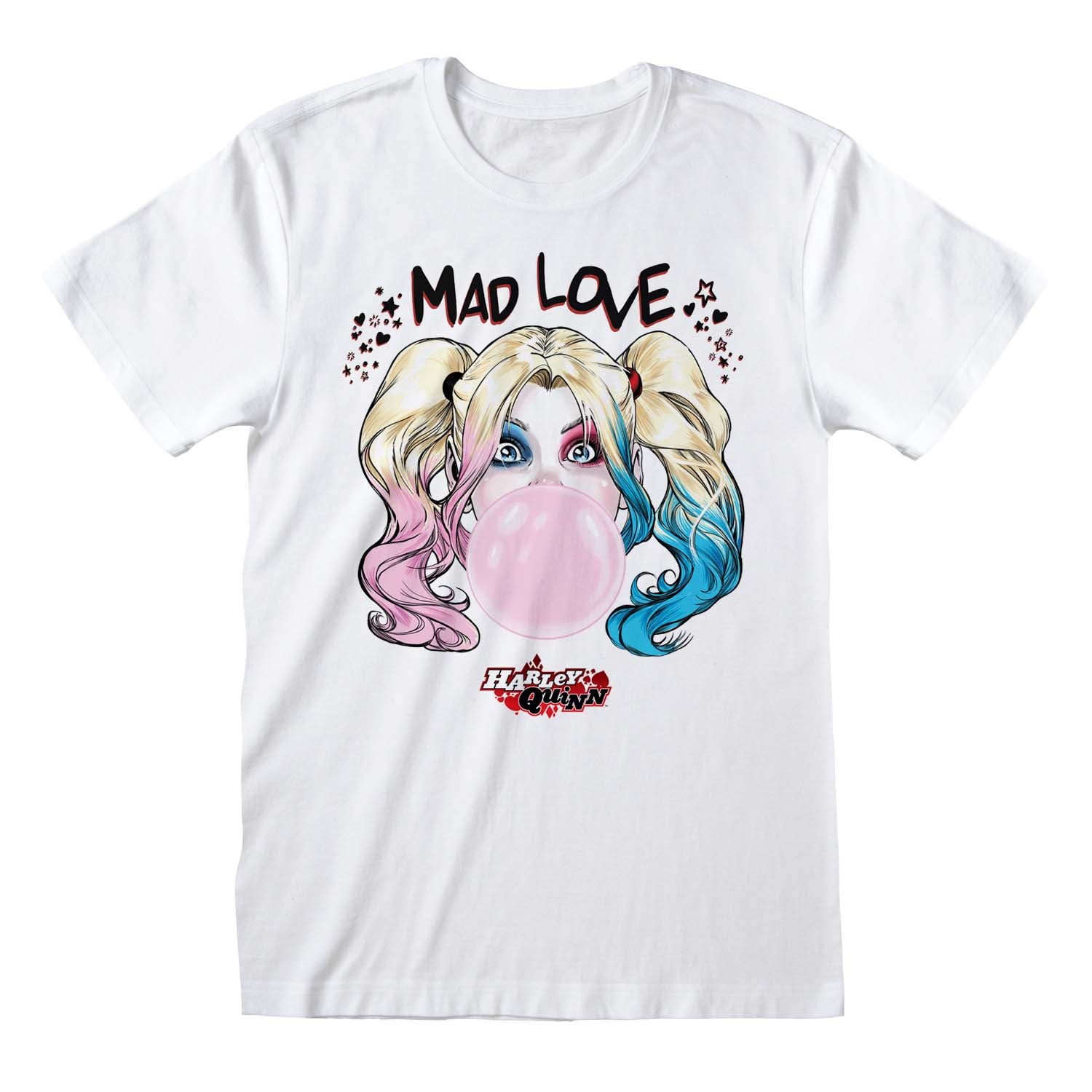 T-SHIRT DC COMICS HARLEY QUINN MAD LOVE