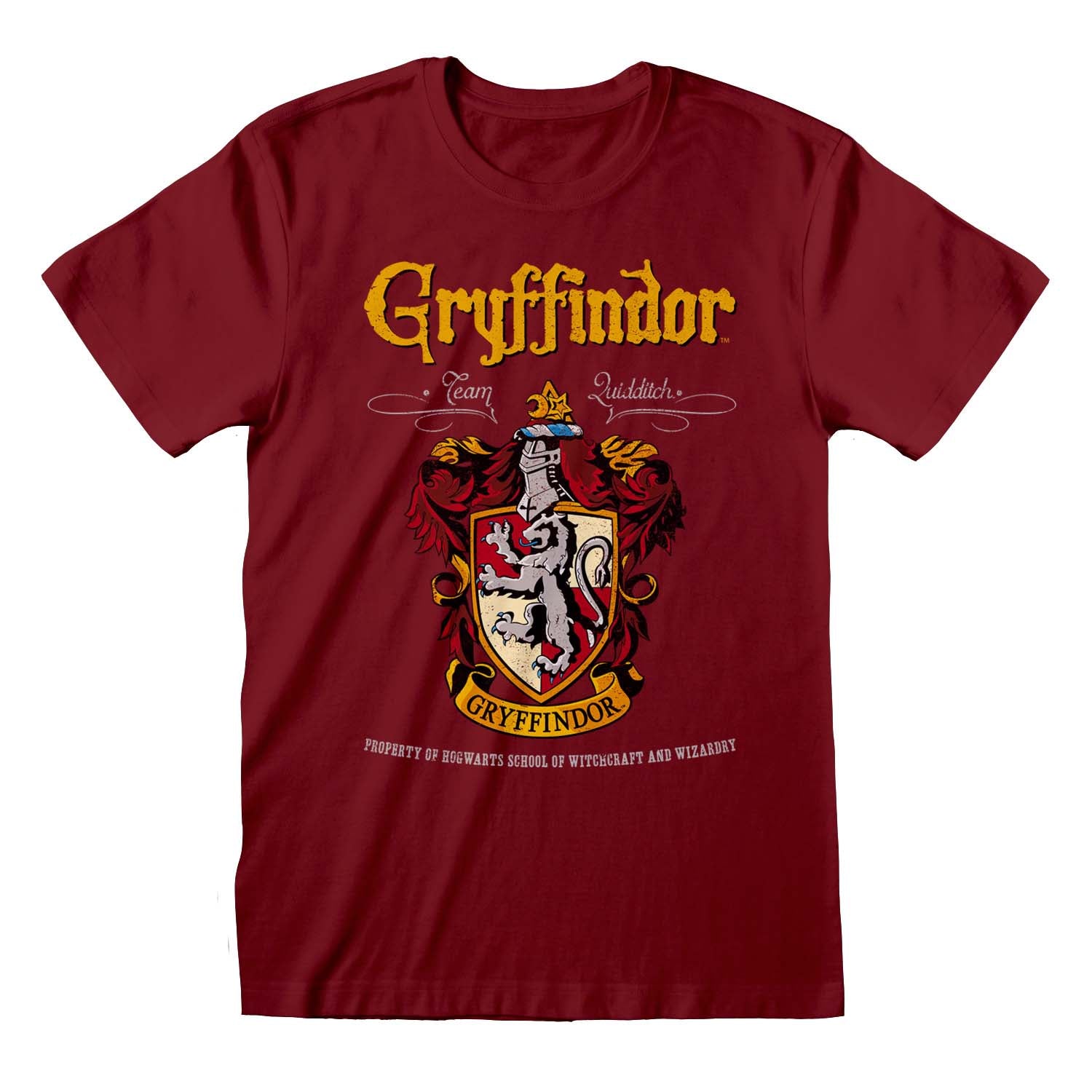 T-SHIRT HARRY POTTER GRYFFINDOR RED CREST