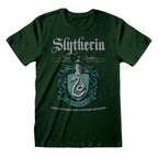 T-SHIRT HARRY POTTER SLYTHERIN GREEN CREST