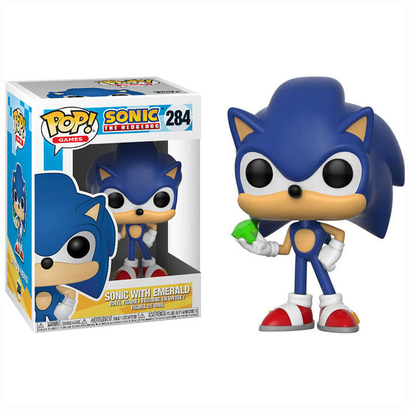 FUNKO POP! GAMES SONIC THE HEDGEHOG SONIC WITH EMERALD no284