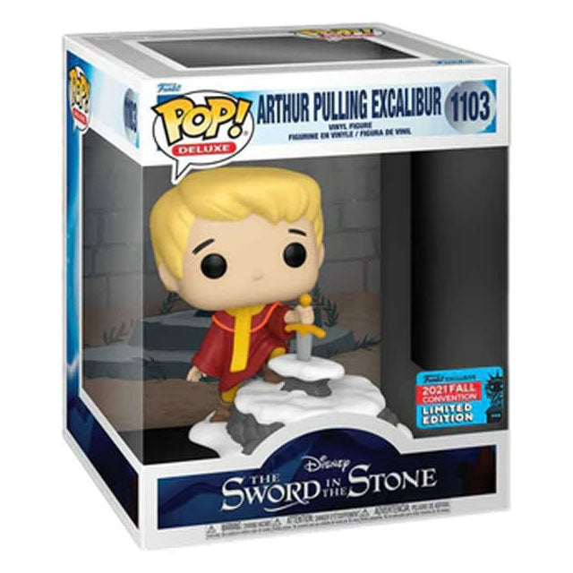 FUNKO POP! DISNEY THE SWORD IN THE STONE ARTHUR PULLING EXCALIBUR FUNKO EXCLUSIVE 2021 FALL CONVENTION LIMITED EDITION no1103