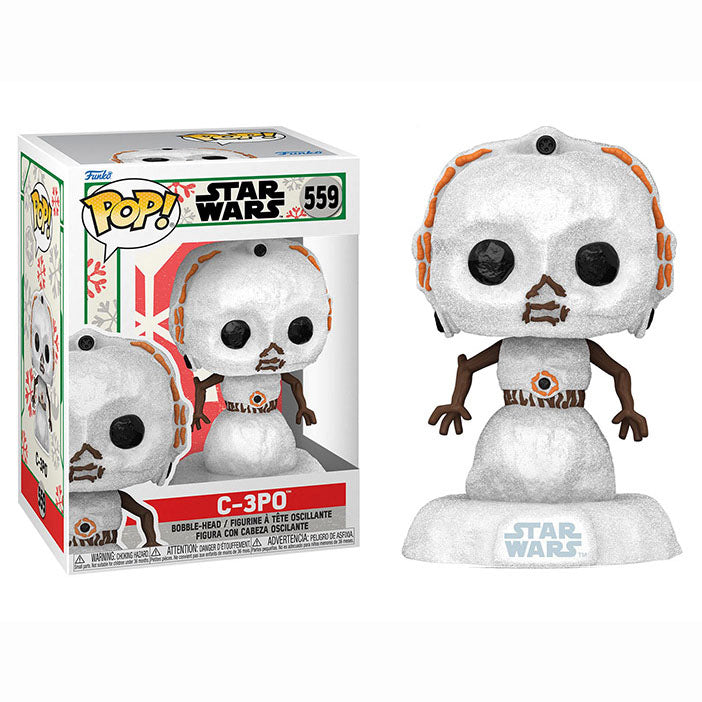 FUNKO POP! STAR WARS HOLIDAY SNOWMAN C-3PO no559