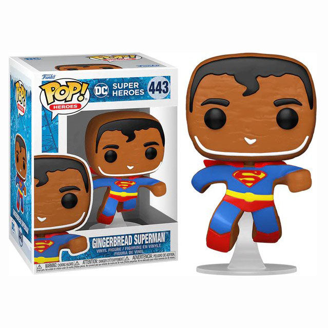 FUNKO POP! DC HEROES HOLIDAY GINGERBREAD SUPERMAN no443