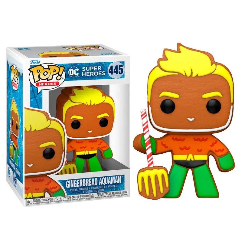 FUNKO POP! DC HEROES HOLIDAY GINGERBREAD AQUAMAN no445