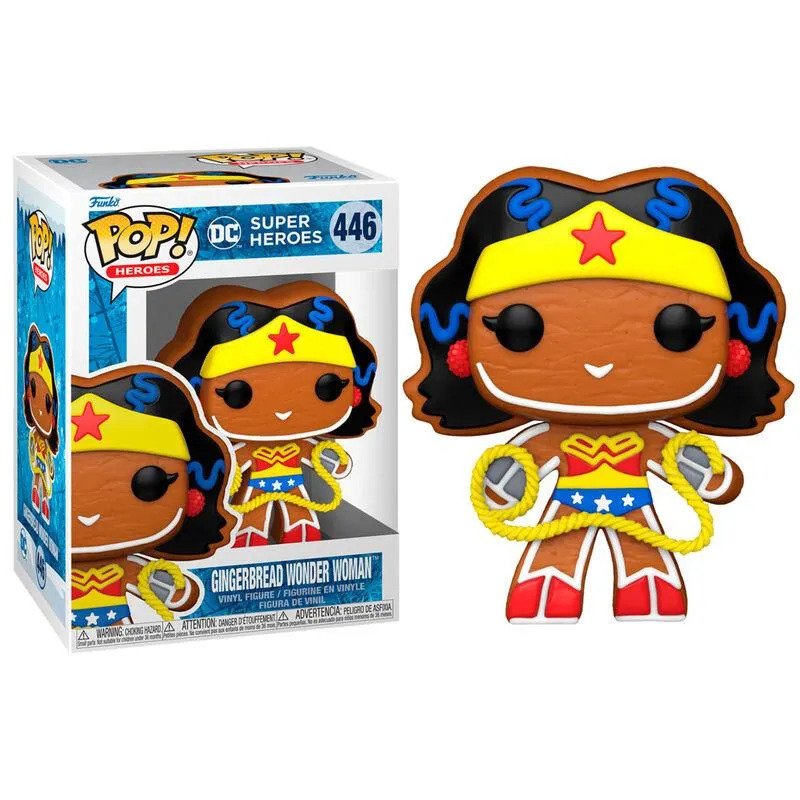 FUNKO POP! DC HEROES HOLIDAY GINGERBREAD WONDER WOMAN no446