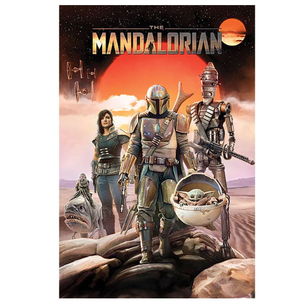 POSTER 61 91,5 STAR WARS THE MANDALORIAN GROUP no64