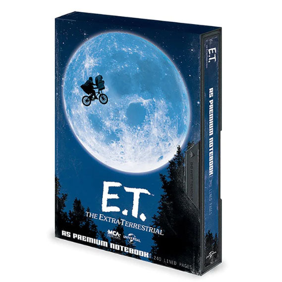 ANTECKNINGSBOK PREMIUM A5 E.T. THE EXTRA-TERRESTRIAL RETRO VHS STYLE WITH STICKER SHEET