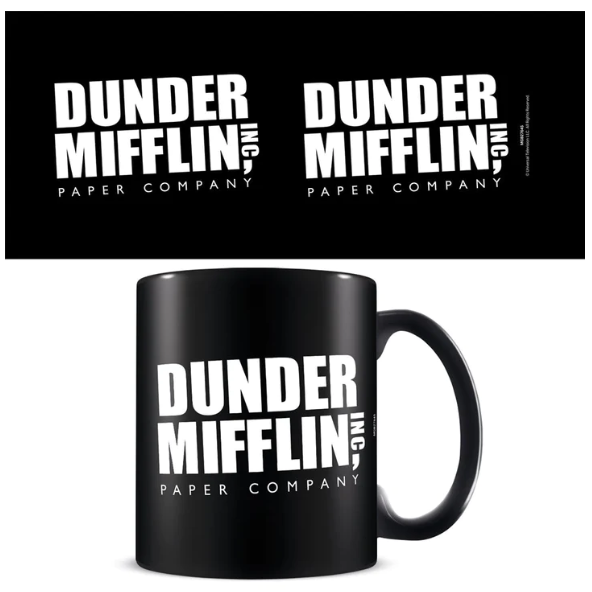 MUG THE OFFICE DUNDER MIFFLIN BLACK