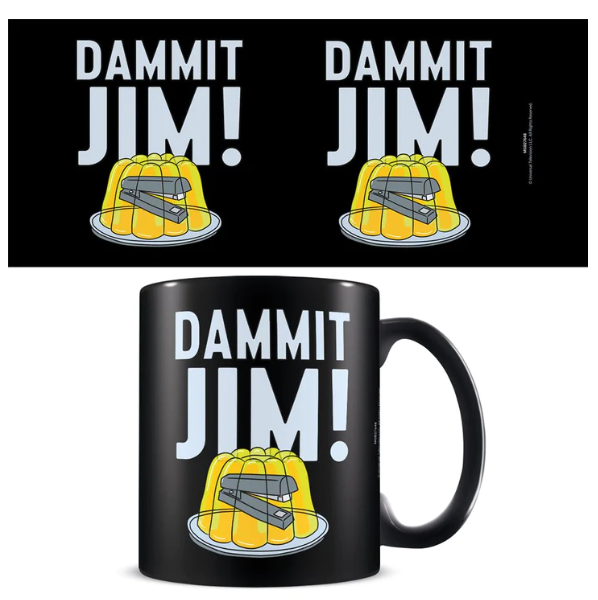 MUG THE OFFICE DAMMIT JIM! BLACK