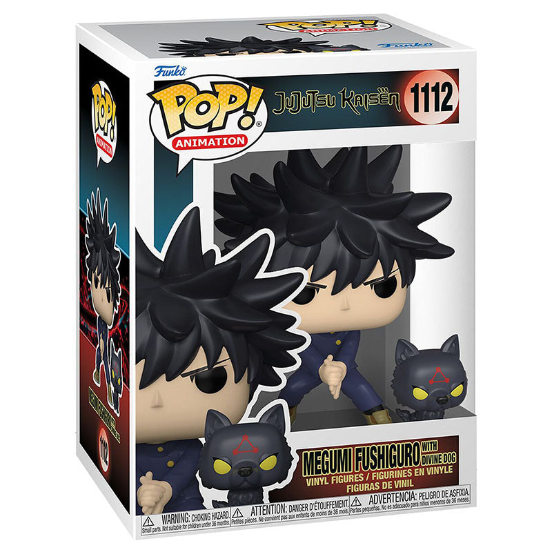 FUNKO POP! ANIMATION JUJUTSU KAISEN MEGUMI FUSHIGURO WITH DIVINE DOG no1112