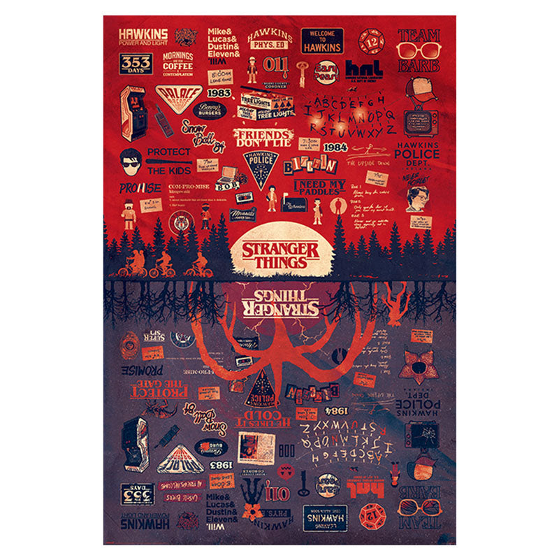 POSTER 61 91,5 STRANGER THINGS THE UPSIDE DOWN no171