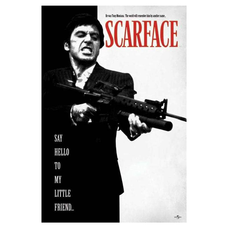 POSTER 61 91,5 SCARFACE SAY HELLO TO MY LITTLE FRIEND no143
