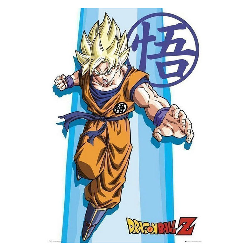 POSTER 61 91,5 DRAGON BALL Z SS GOKU no160