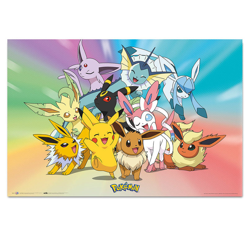 POSTER 61 91,5 POKÉMON EVOLUTION OF EEVEE GOTTA CATCH´EM ALL! no184