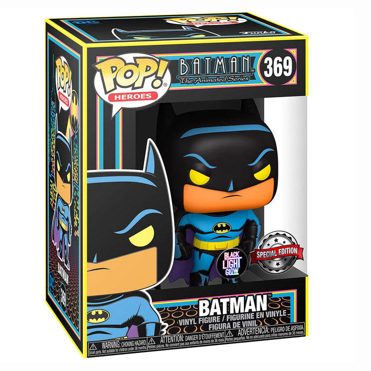 FUNKO POP! DC HEROES BLACK LIGHT GLOW BATMAN SPECIAL EDITION no369