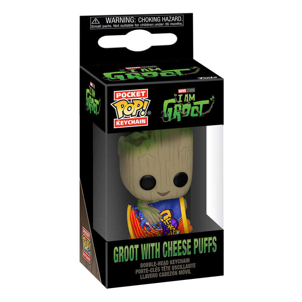 NYCKELRING FUNKO POP! MARVEL GUARDIANS OF THE GALAXY VOLUME 3 GROOT WITH CHEESE PUFFS