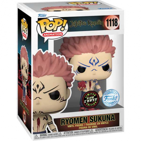 FUNKO POP! ANIMATION JUJUTSU KAISEN RYOMEN SUKUNA SPECIAL EDITION LIMITED GLOW CHASE EDITION no1118
