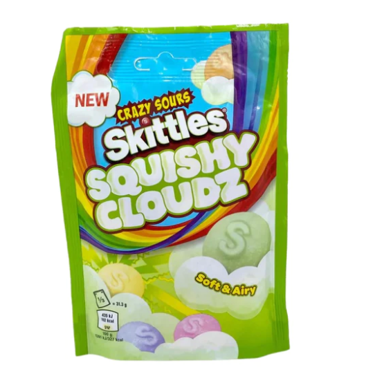 SKITTLES CRAZY SOURS SQUISHY CLOUDZ 94g