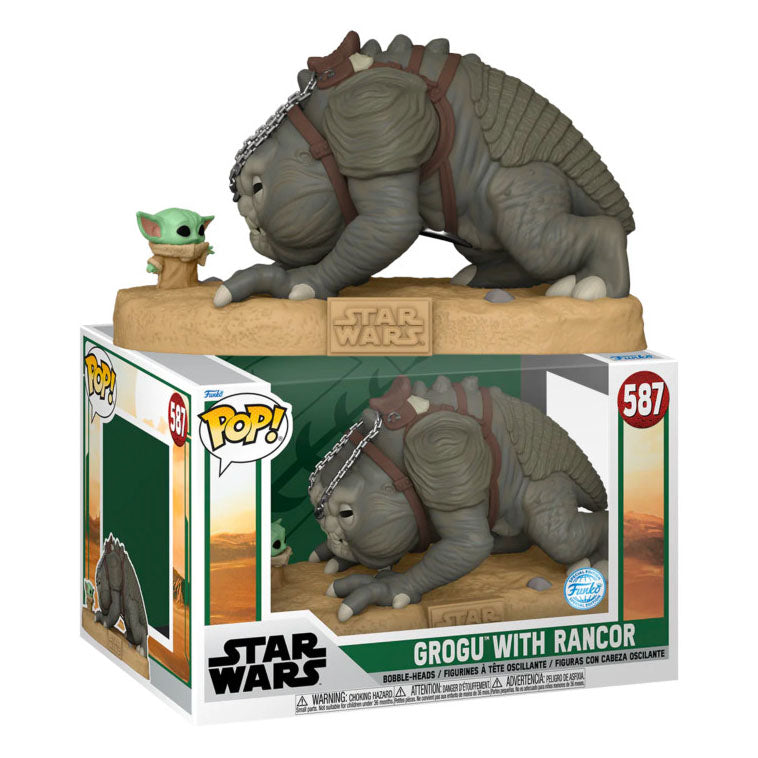 FUNKO POP! SUPER SIZED STAR WARS THE BOOK OF BOBA FETT GROGU WITH RANCOR SPECIAL EDITION no587