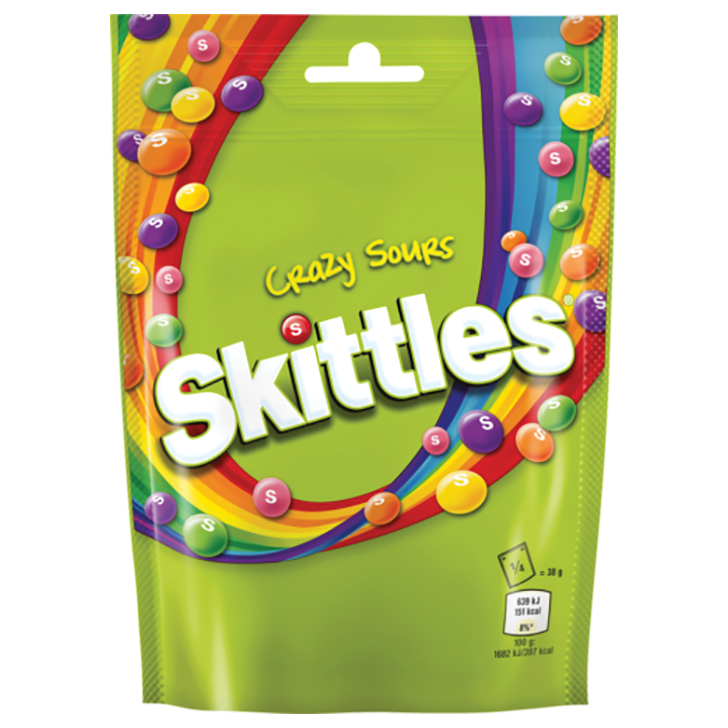 SKITTLES CRAZY SOURS 136g