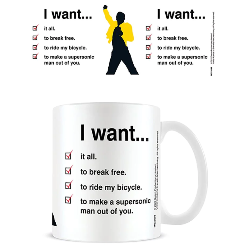 MUG QUEEN I WANT IT CHECKLIST