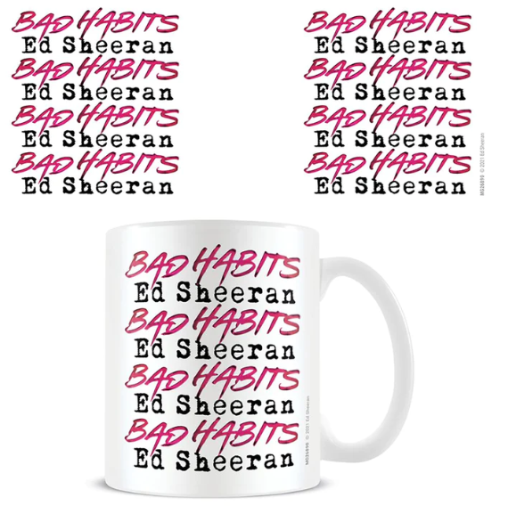 MUG ED SHEERAN BAD HABITS REPEAT
