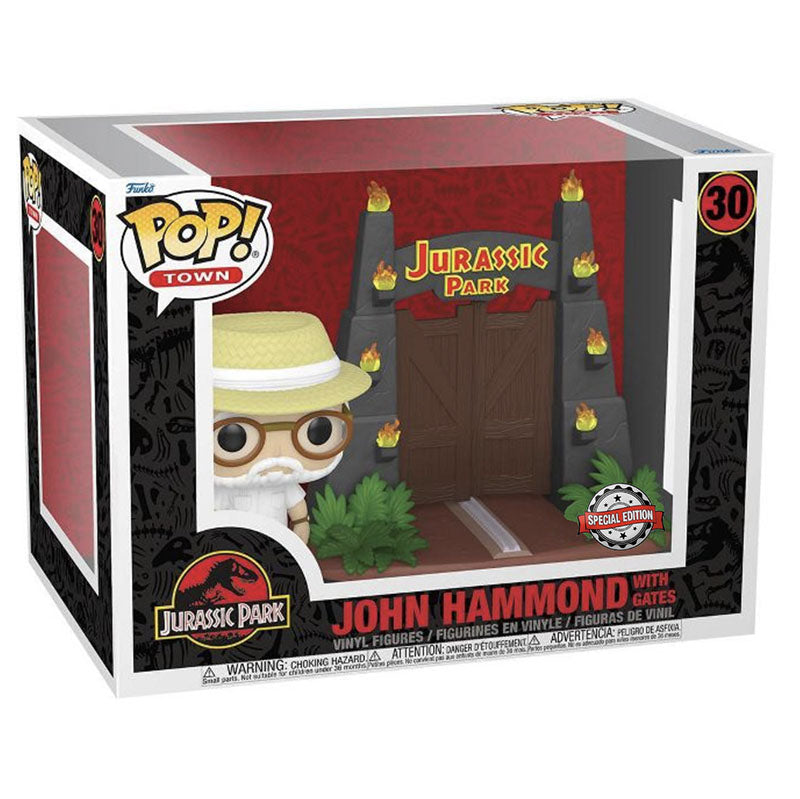 FUNKO POP! MOVIES TOWN JURASSIC PARK JOHN HAMMOD WITH HATES SPECIAL EDITION no30
