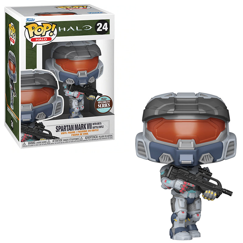 FUNKO POP! GAMES HALO SPARTAN MARK VII WITH BR75 BATTLE RIFLE SPECIALTY SERIES no24