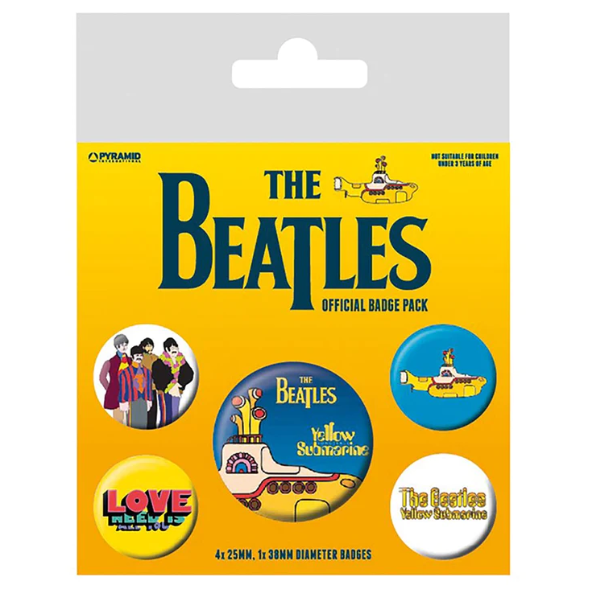 BADGE PACK THE BEATLES YELLOW SUBMARINE