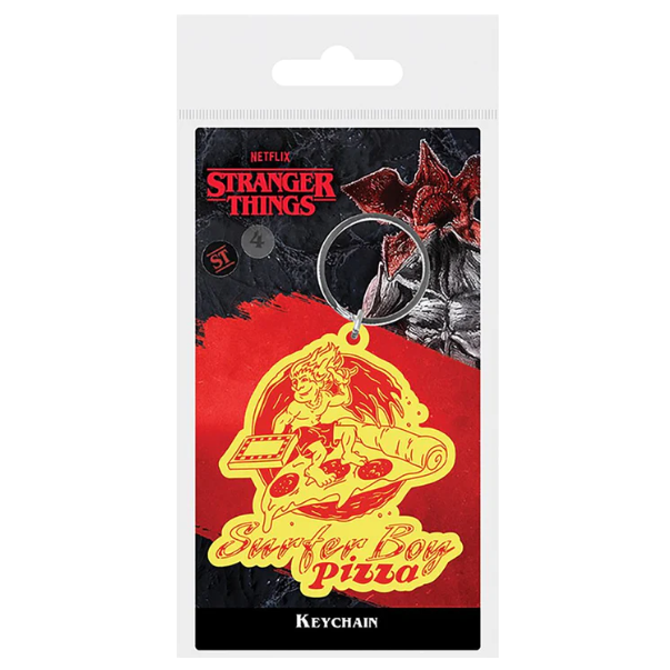 NYCKELRING STRANGER THINGS 4 SURFER BOY PIZZA