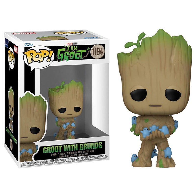 FUNKO POP! MARVEL I AM GROOT GROOT WITH GRUNDS no1194