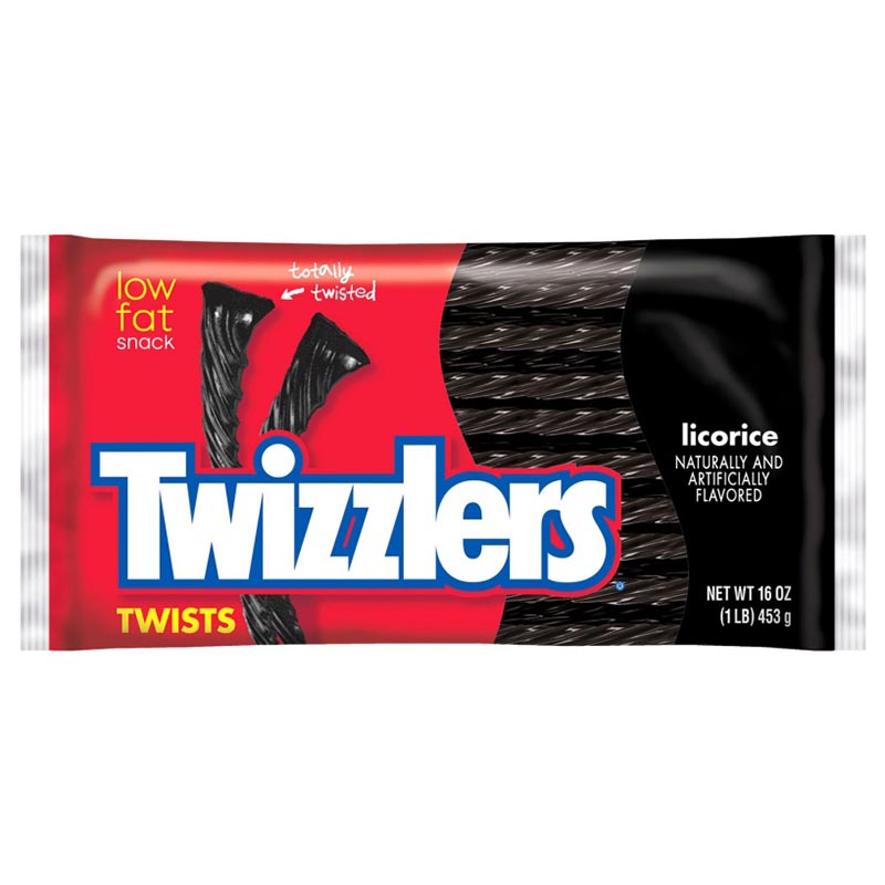 TWIZZLERS LICORICE 453g