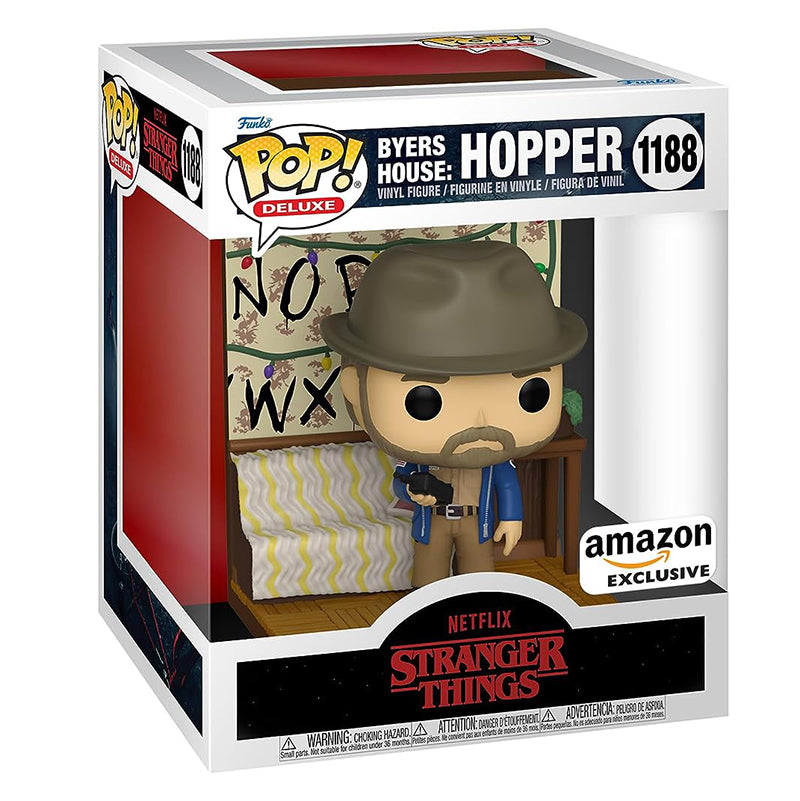 FUNKO POP! DELUXE TELEVISION STRANGER THINGS BYERS HOUSE HOPPER AMAZON EXCLUSIVE no1188